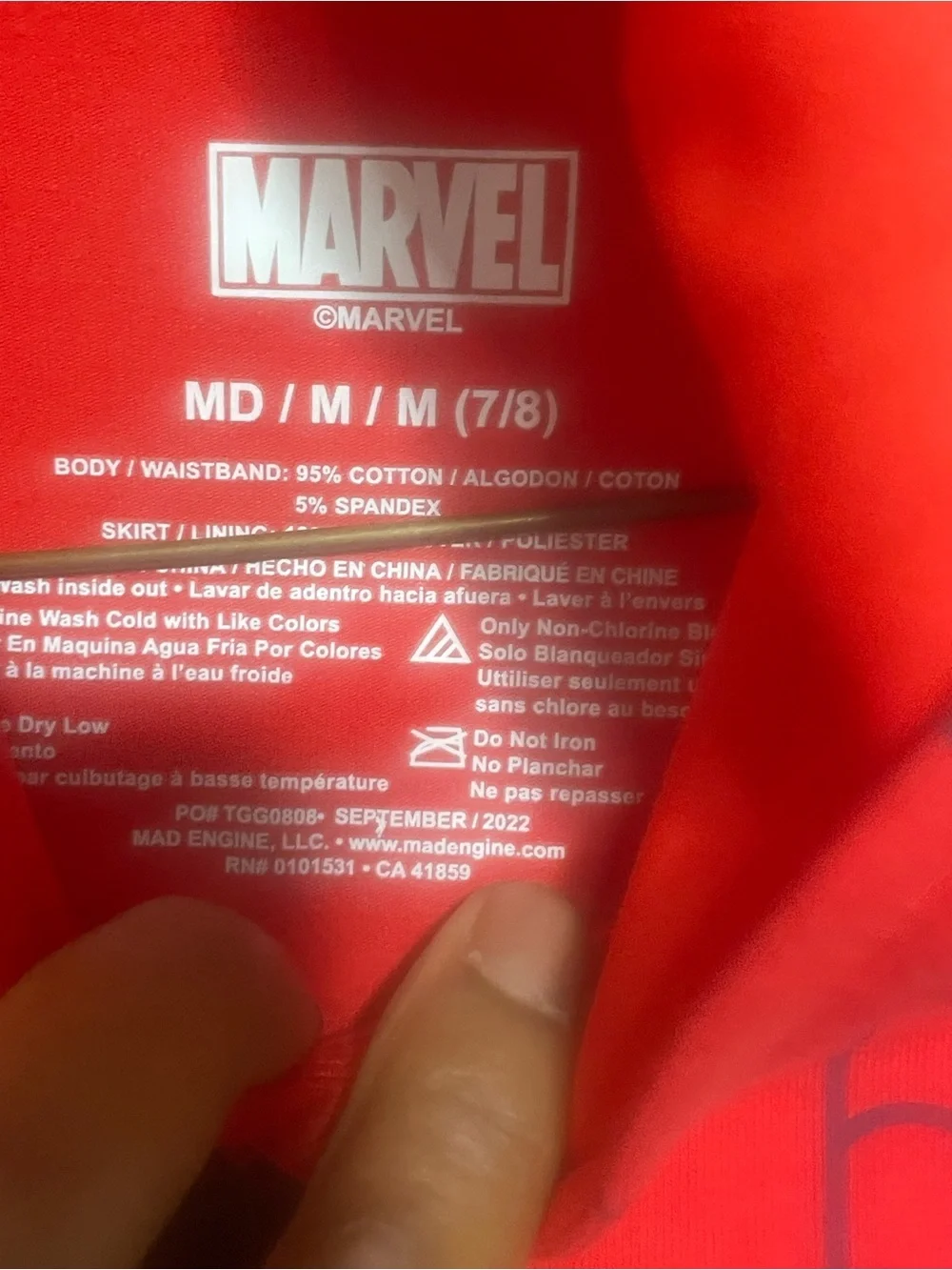 Marvel Red and Blue Spider-Hooded Superhero Dress